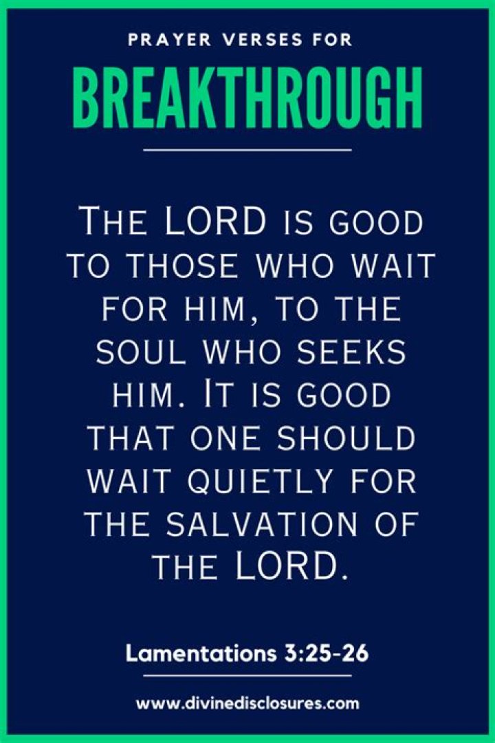 Powerful Bible Verses For Breakthrough And God's Favor