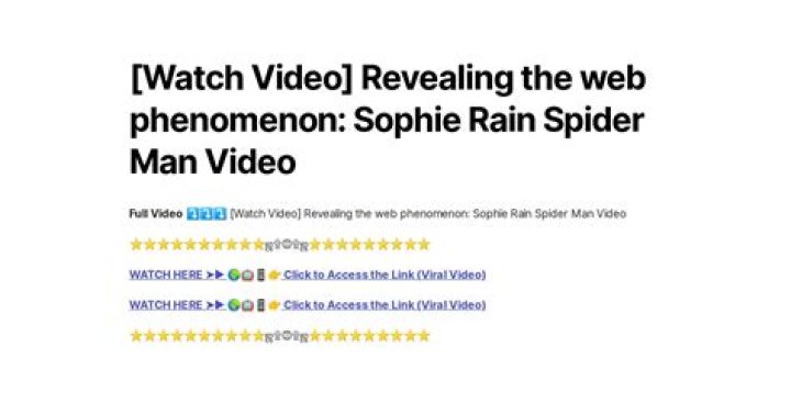 Watch Exclusive Sophie Rain Spider-Man Videos Online
